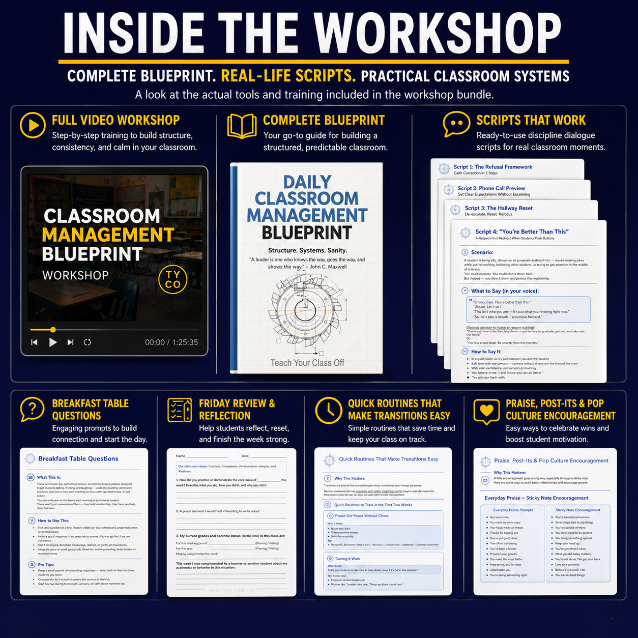 Classroom Management Blueprint Workshop