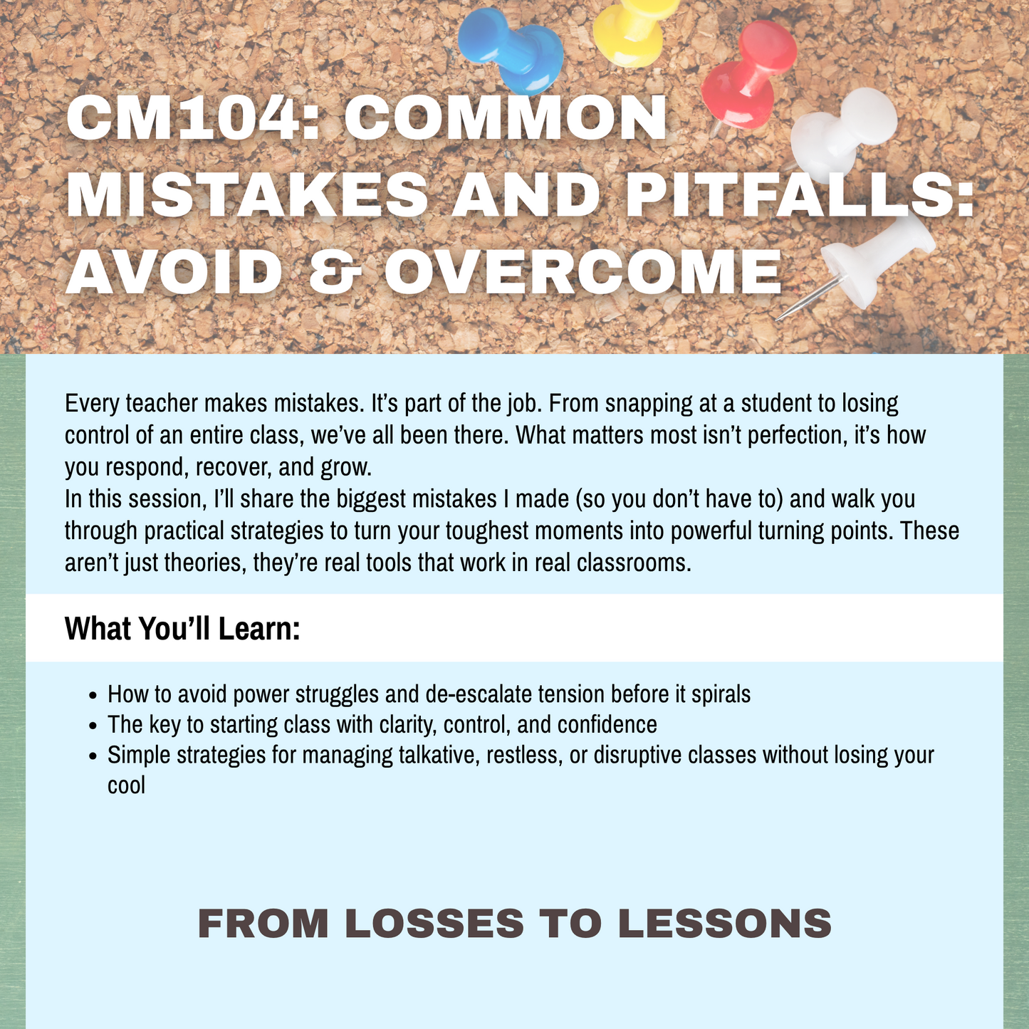 Classroom Management Workshop Series