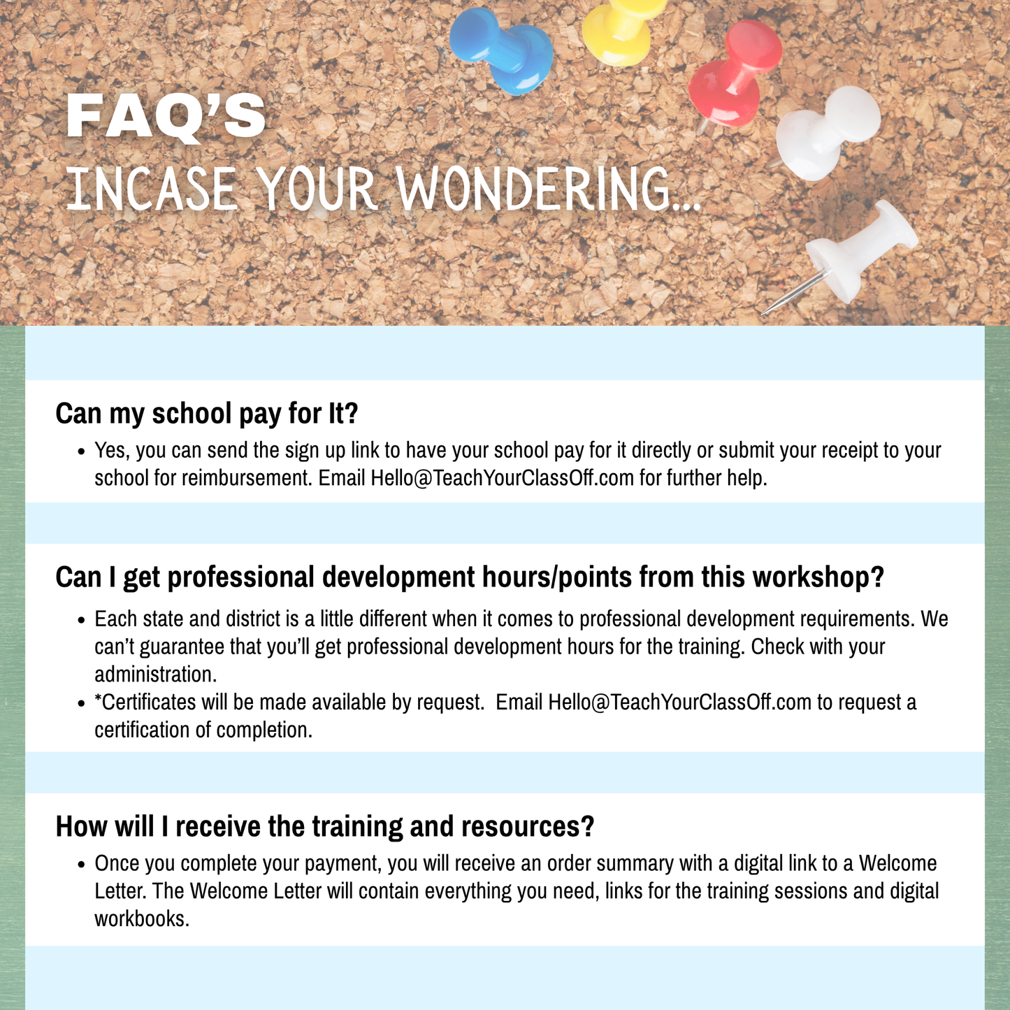 Classroom Management Workshop Series