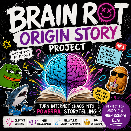 Brain Rot Origin Story Project | High-Engagement Creative Writing Lesson