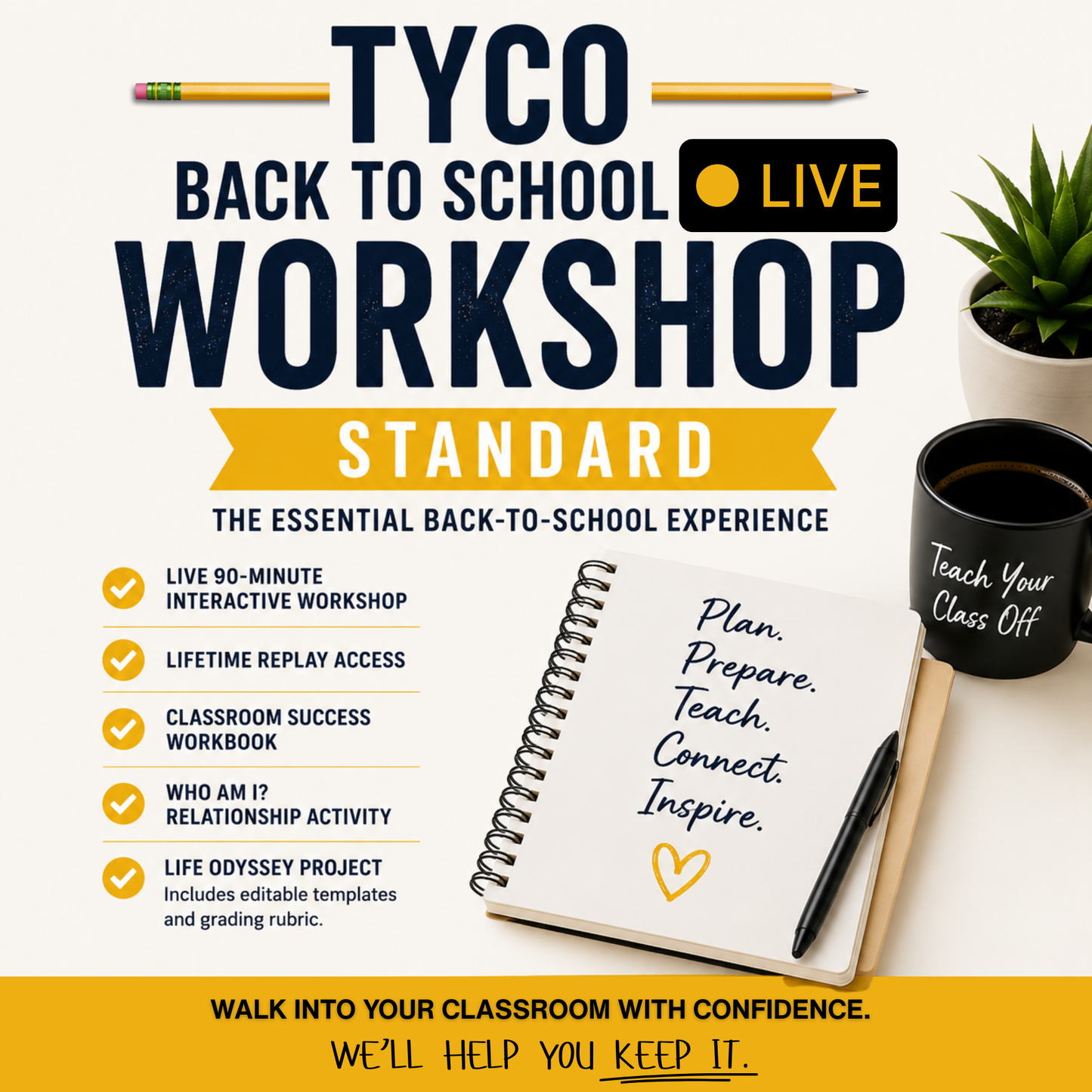 TYCO Back to School LIVE (Standard Registration)