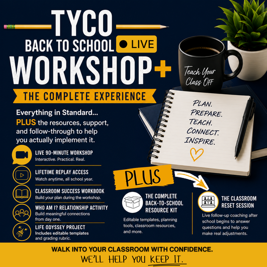 TYCO Back to School LIVE (Workshop+ Registration)